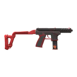 Red-Stock Machine Pistol